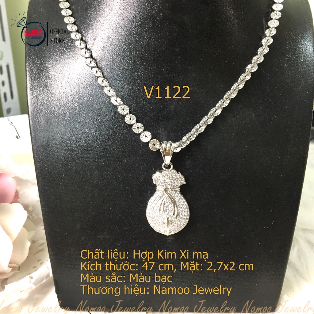 Dây Chuyền V1122 Đính Đá Đẹp Tinh Tế Cho Nữ Namoo Jewelry