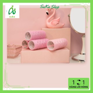 Lô uốn tóc phong cách Hàn quốc, cuộn mái tự dính ,làm xoăn lọn tóc nữ  lõi nhôm  size 12 x 5cm SK