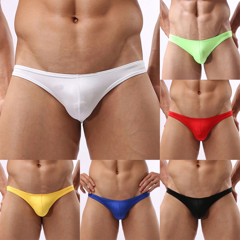 Beiefs Underwear G-String Ice Silk Jockstrap Seamless Underwear Stretchy