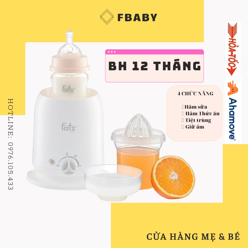 Máy Hâm Sữa Fatz 4 Chức Năng, Hâm Nóng, Ủ Ấm, Tiệt Trùng Bình Sữa, Hâm Thức Ăn Cho Bé Fatz Baby Hàn Quốc