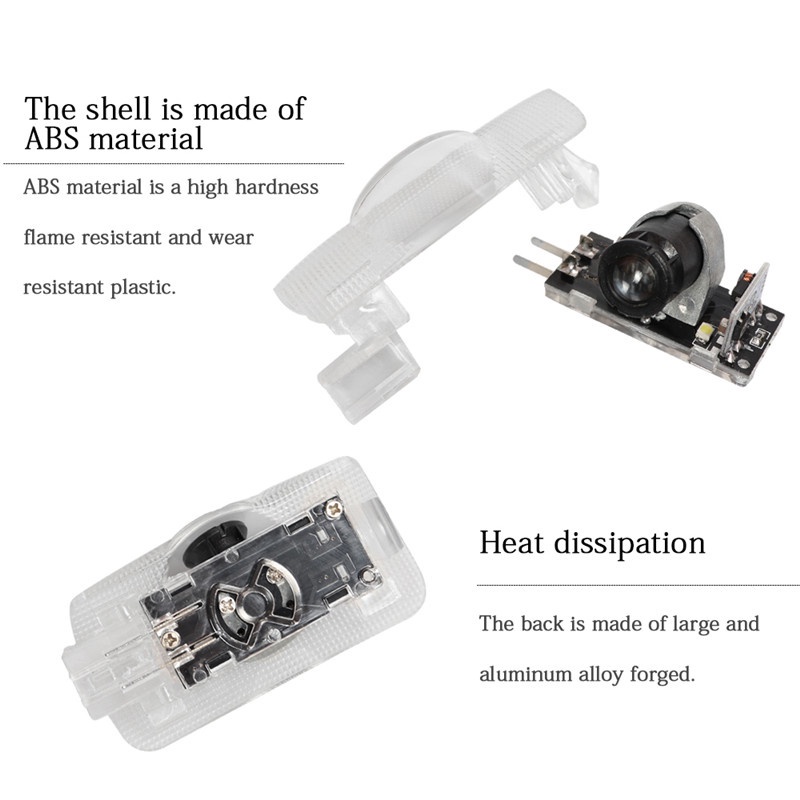2 Đèn Led Chào Mừng Gắn Cửa Xe Hơi Lexus LS ES IS LX RX GS LC RC