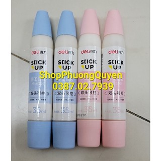 Keo 2 đầu Deli l Dán giấy, kết dính