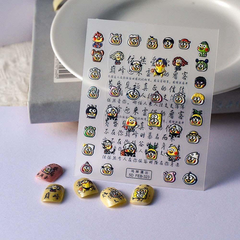 Miếng Dán Trang Trí Móng Tay Họa Tiết Mèo Kuromi Kitty Dễ Thương Dành Cho Bạn Nữ