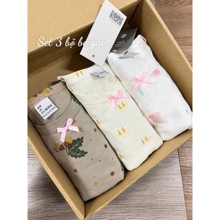 set 3 bộ cotton bé trai - bé gái