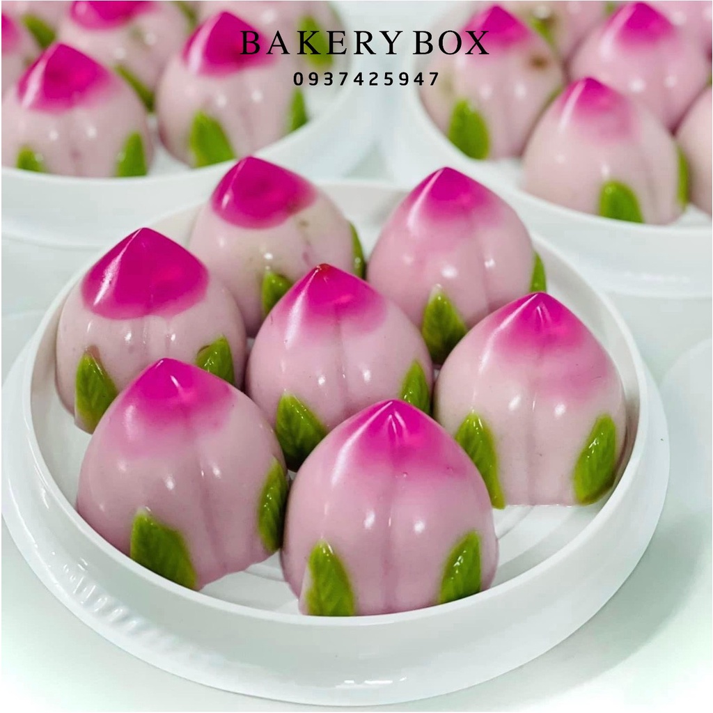 Hộp H25 Bằng Đế Trắng Đựng Bánh Thỏi Vàng, Crepe Sầu Riêng, Bánh Đào Tiên (Set 100 Hộp)