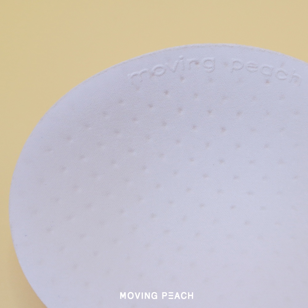 MOVING PEACH 1 Cặp (2 Miếng) Đệm Ngực Tròn Mềm Và Thoải Mái Hình Quả Đào Di Chuyển Được