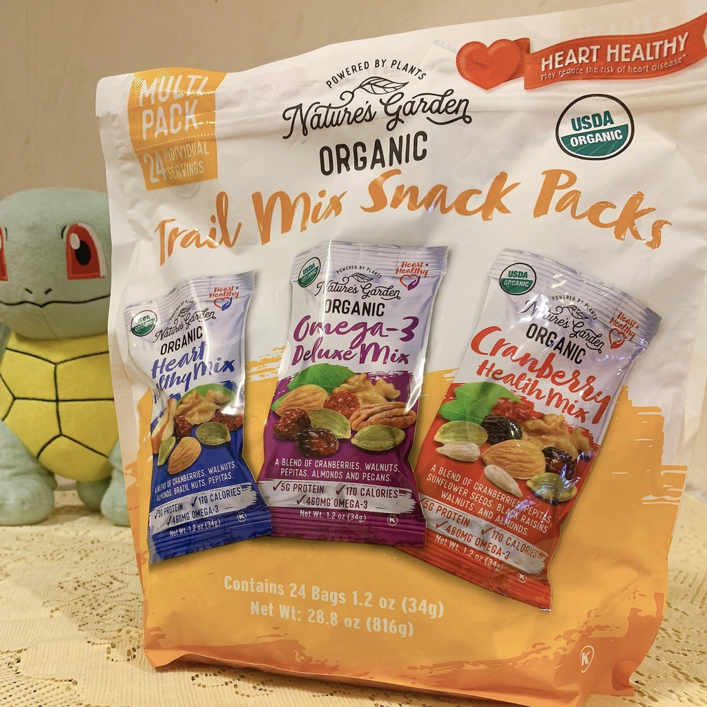 Hạt hỗn hợp Nature's Garden Organic - Trail Mix Snack Packs