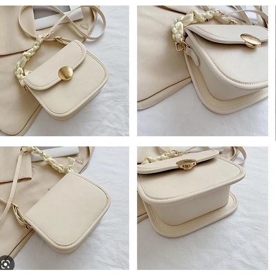 Túi đeo chéo nữ đẹp da mềm, túi xách nữ đeo chéo thời trang khoá tròn 8733