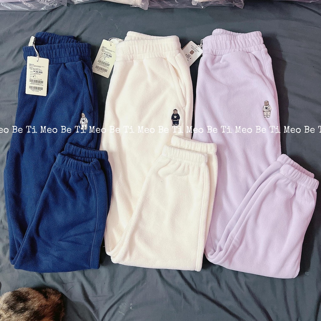 Quần bo gấu nỉ bông sale 70%