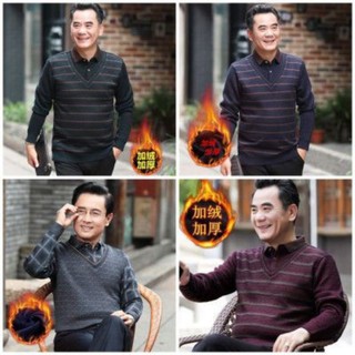 (sẵn)Áo Len lót lông Trung niên tặng bố,tặng ông