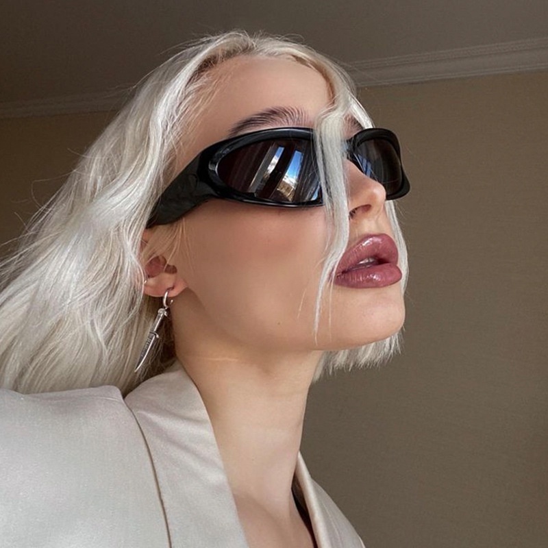 (KIQI-FASHION) COD Kính Mát Chống Tia Uv Y2K Phong Cách Âu Mỹ Thời Trang Cho Nam Và Nữ