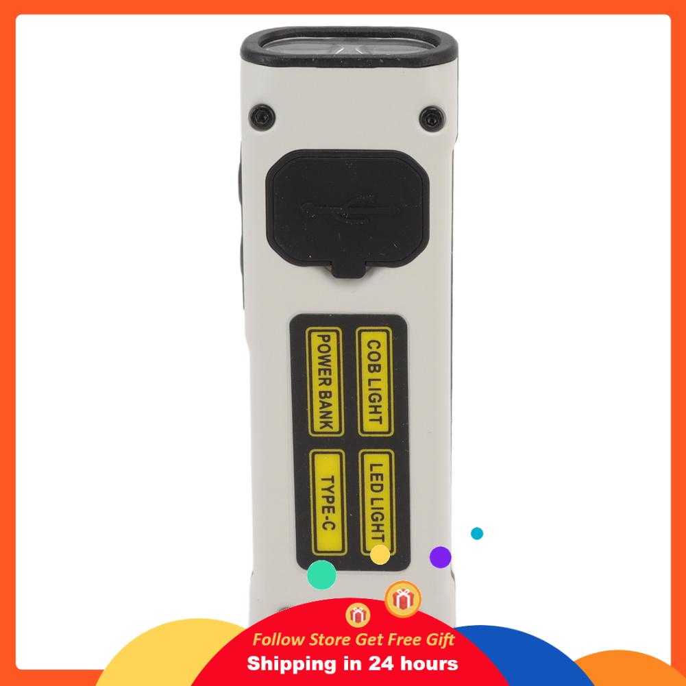 Goonshopping B59 Mini LED Multifunction Flashlight Portable Dual Light Sourse Strong Magnet Work
