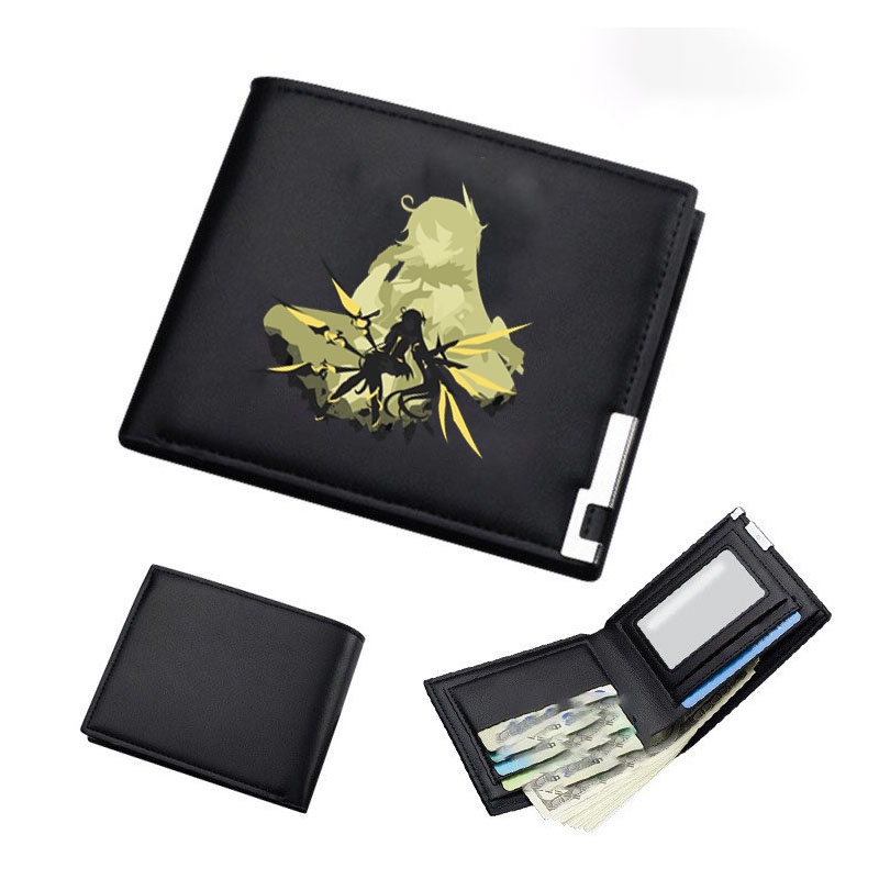 Ví da cầm tay nam nữ in hình HONKAI IMPACT ver MỘT MÀU game tiện lợi anime chibi