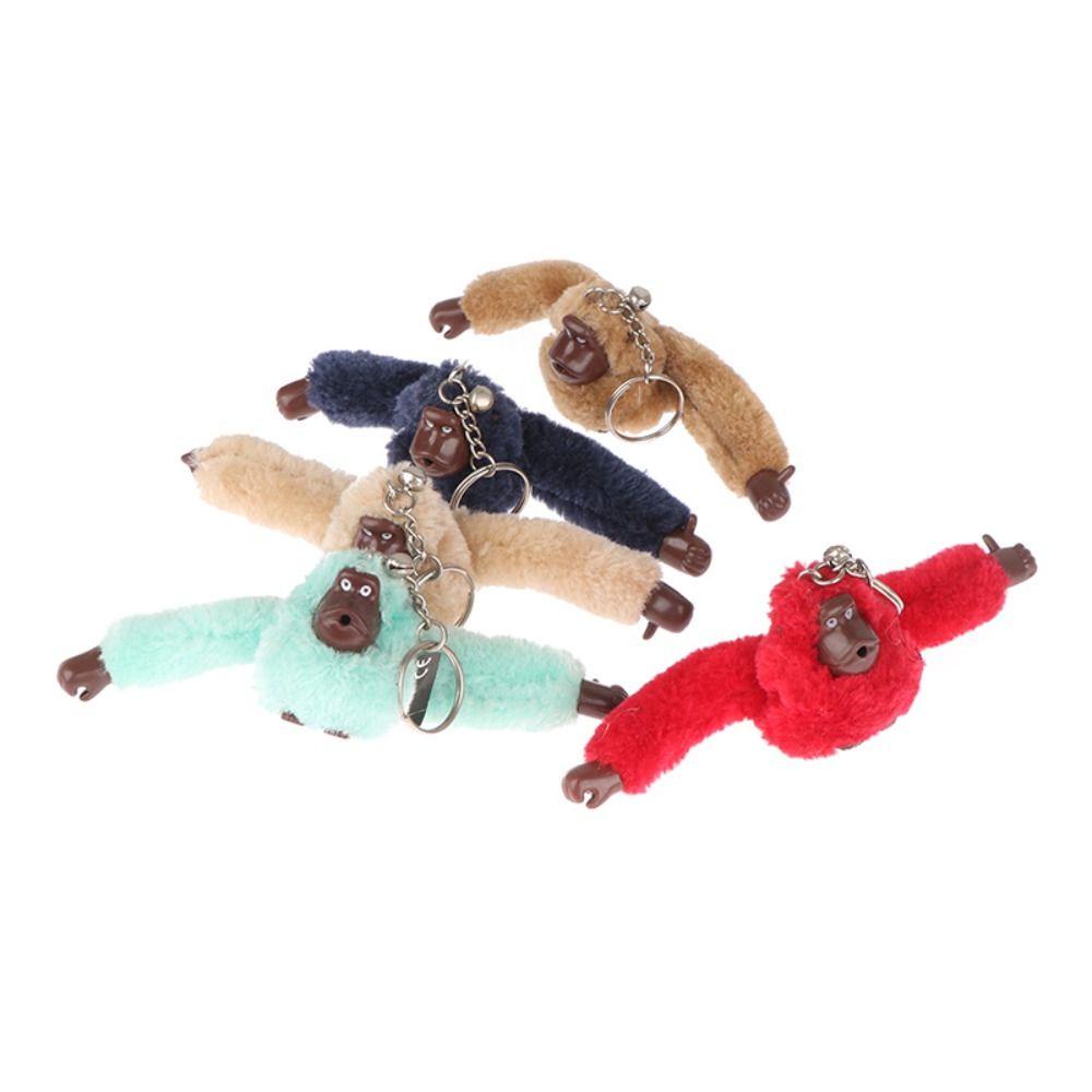 Móc Khóa Khỉ Nhồi Bông Mềm Mại Dễ Thương