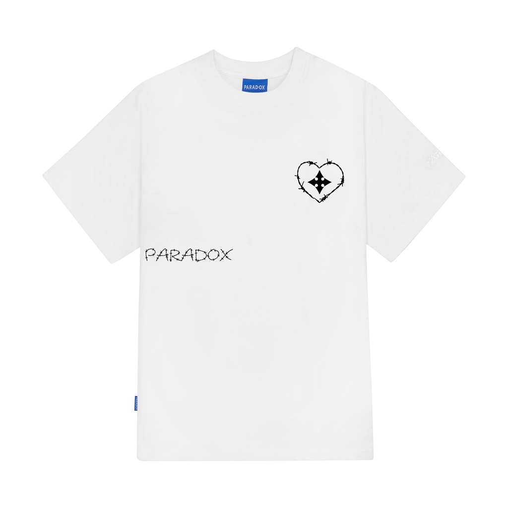 Áo thun form rộng Paradox tay lỡ - Unisex - In hình - CONTEMPLATION - Đen, Trắng