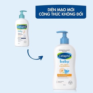 Sữa tắm gội cetaphil chai 400ml - 230ml cho bé