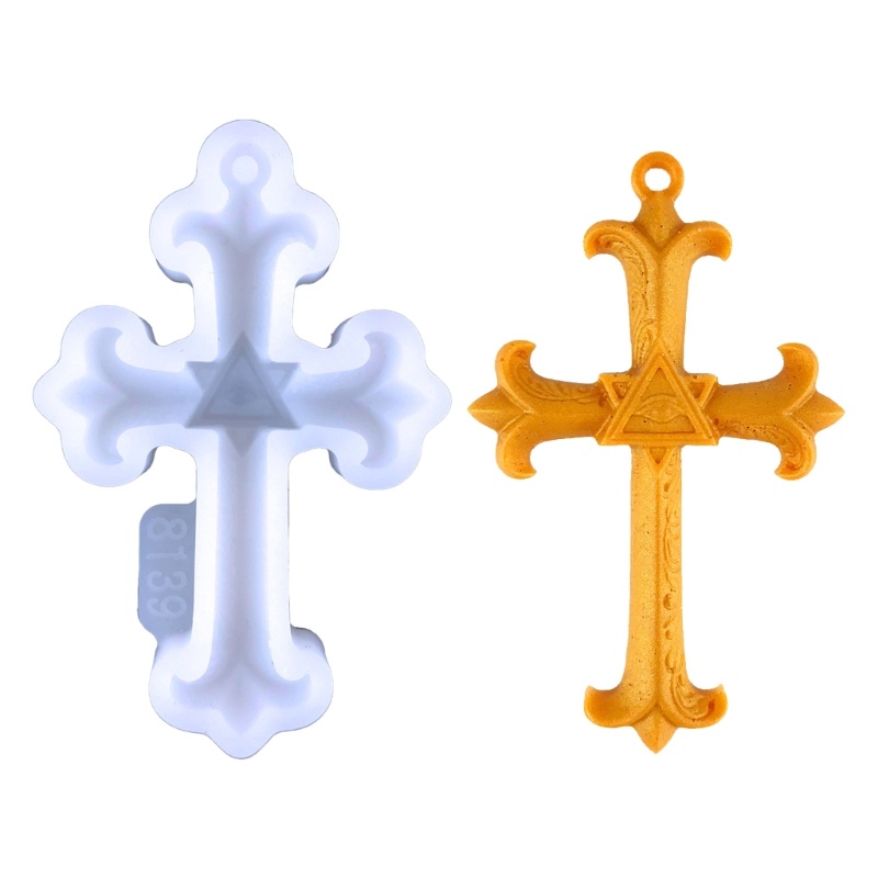 Khuôn Silicone Hình Chữ Thập Làm Mặt Trang Sức Phong Cách Vintage