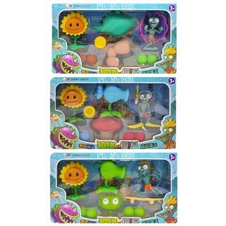 Bộ đồ chơi Plants vs zombies, đồ chơi trẻ em cây bắn zombies