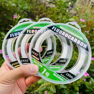 Cước trục Kaiko furocarbon 150m cao cấp, dây cước nylon tàng hình, sợi cước dai chắc, tải cá tốt