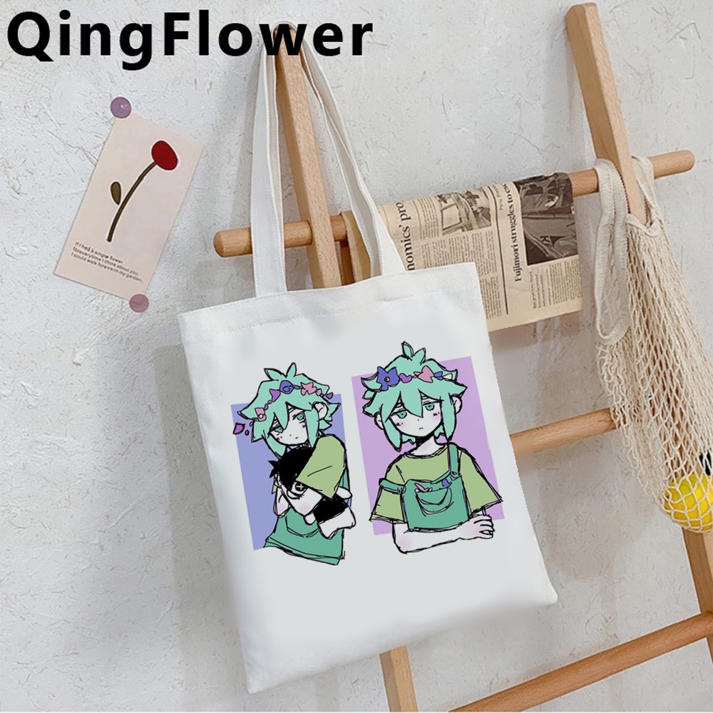 Omori Túi tote Dệt Tái Sử Dụng Được Cho Spabas Bodschappentas grab