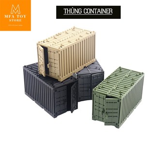Đồ chơi lắp ráp swat army , đồ chơi mô hình quân sự -Thùng container quân sự No.4289