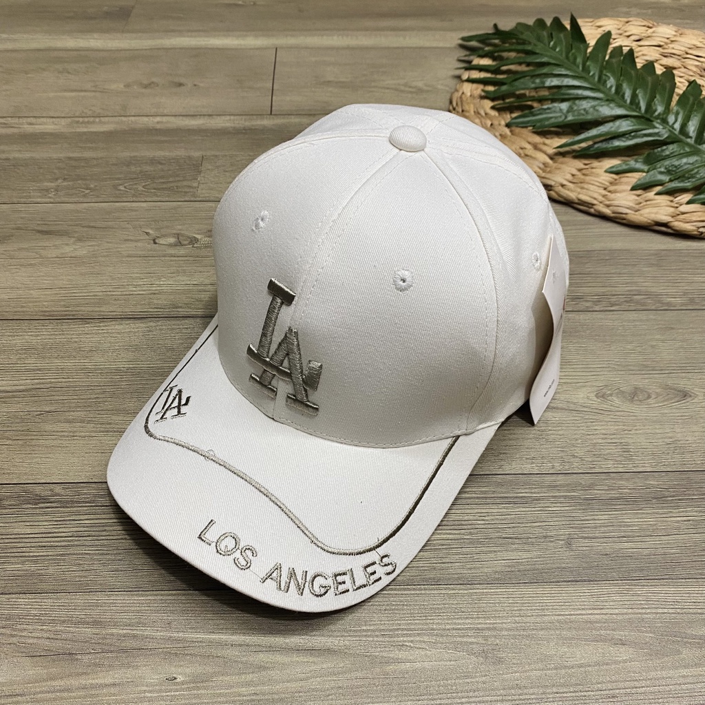 Nón kết nam nữ chữ thêu LA cách điệu siêu đẹp chất kaki đứng phom - NN15