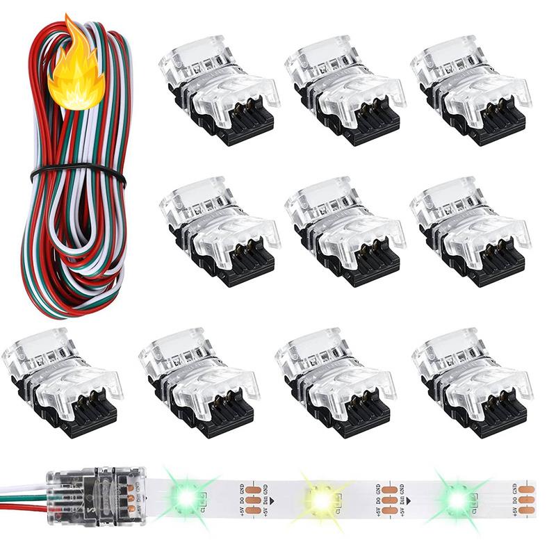Set 11 Đầu Nối Dây Đèn LED 3 Pin 10mm Cho WS2811