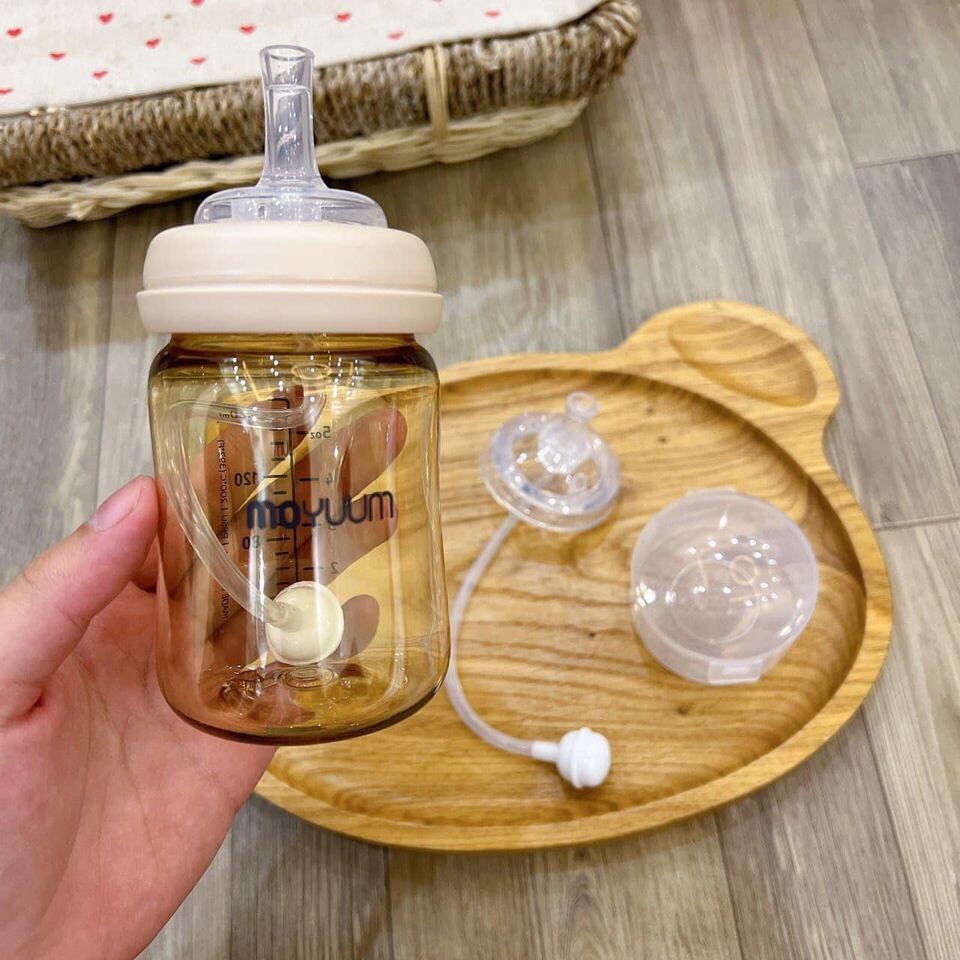 Ống tập hút thay thế cho bình cổ rộng moyuum.Pigeon, Lansinoh, Babuu, GB baby, Kichi-Shop Uni Baby