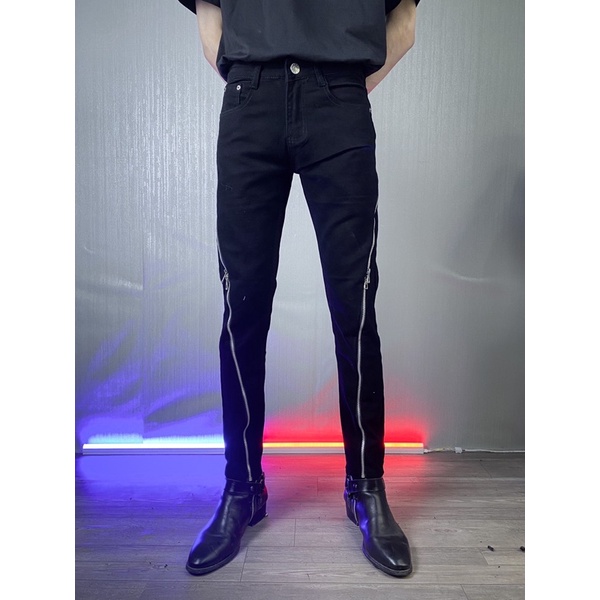 QUẦN JEANS 4ZIP CHÉO DÀI