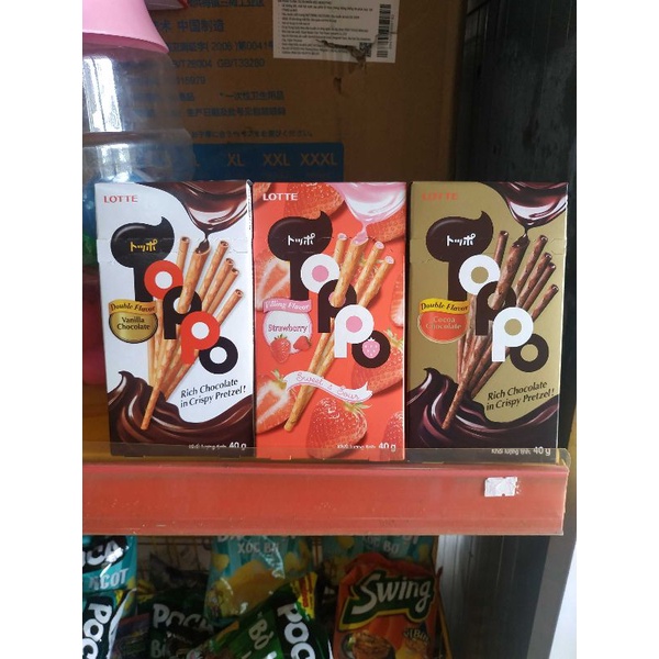 Bánh que giòn Toppo Lotte hộp 40g