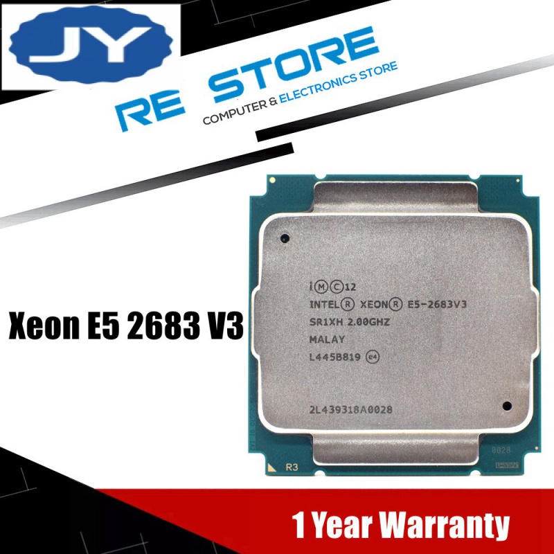 Linh Kiện CPU intel Xeon e5 2683 V3 sr1xh 2.0GHz 14-35m LGA 2011-3 e5 2683v3