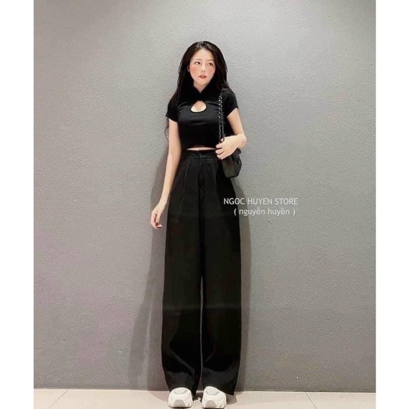 Quần Tây Suông Ống Rộng Khóa Kéo Loại 1❣️ Baggy Suông Form Rộng Đi Học Đi Chơi Chụp Ảnh Siêu Đẹp