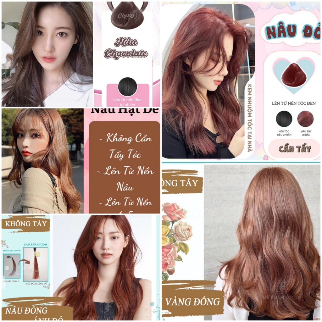 Thuốc nhuộm tóc màu cân bằng HT 36 MAIQEIX phủ bạc 100%😍 đều mịn sâu màu phủ bóng tóc suôn mềm -