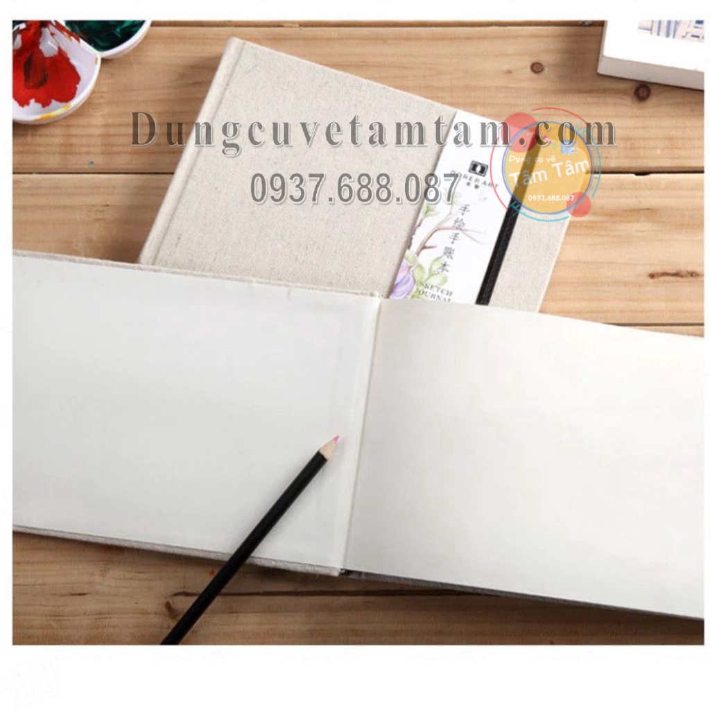 [ Tâm Tâm ] Sổ vẽ phác thảo Sketch Journal Book - 110gsm  64 tờ - Dorerart 023202