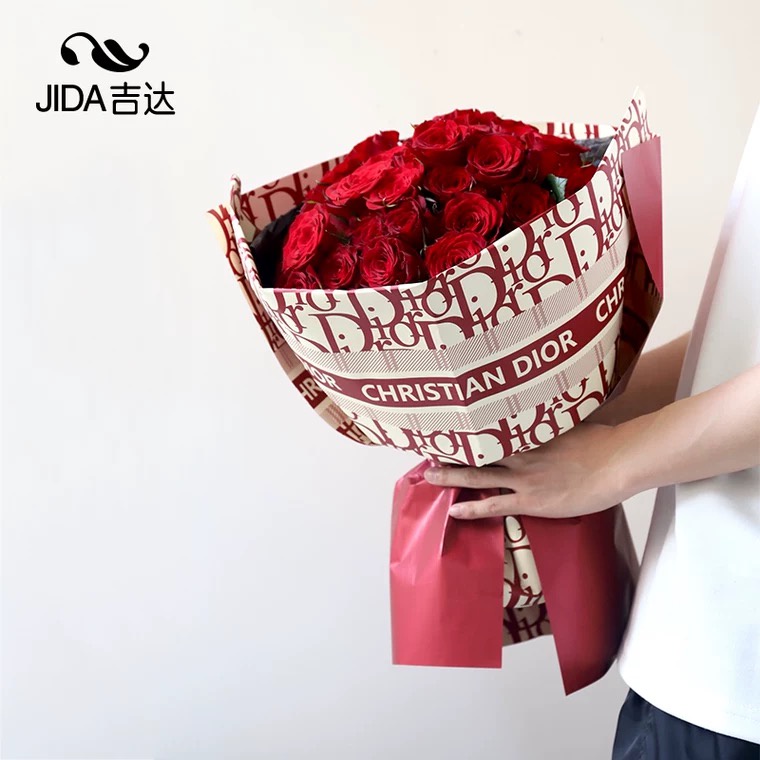 10 Giấy gói hoa in logo thương hiệu sang chảnh