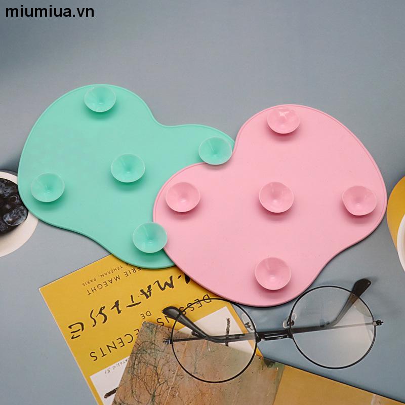 miumiuaMiếng silicon vệ sinh cọ trang điểm tiện dụng