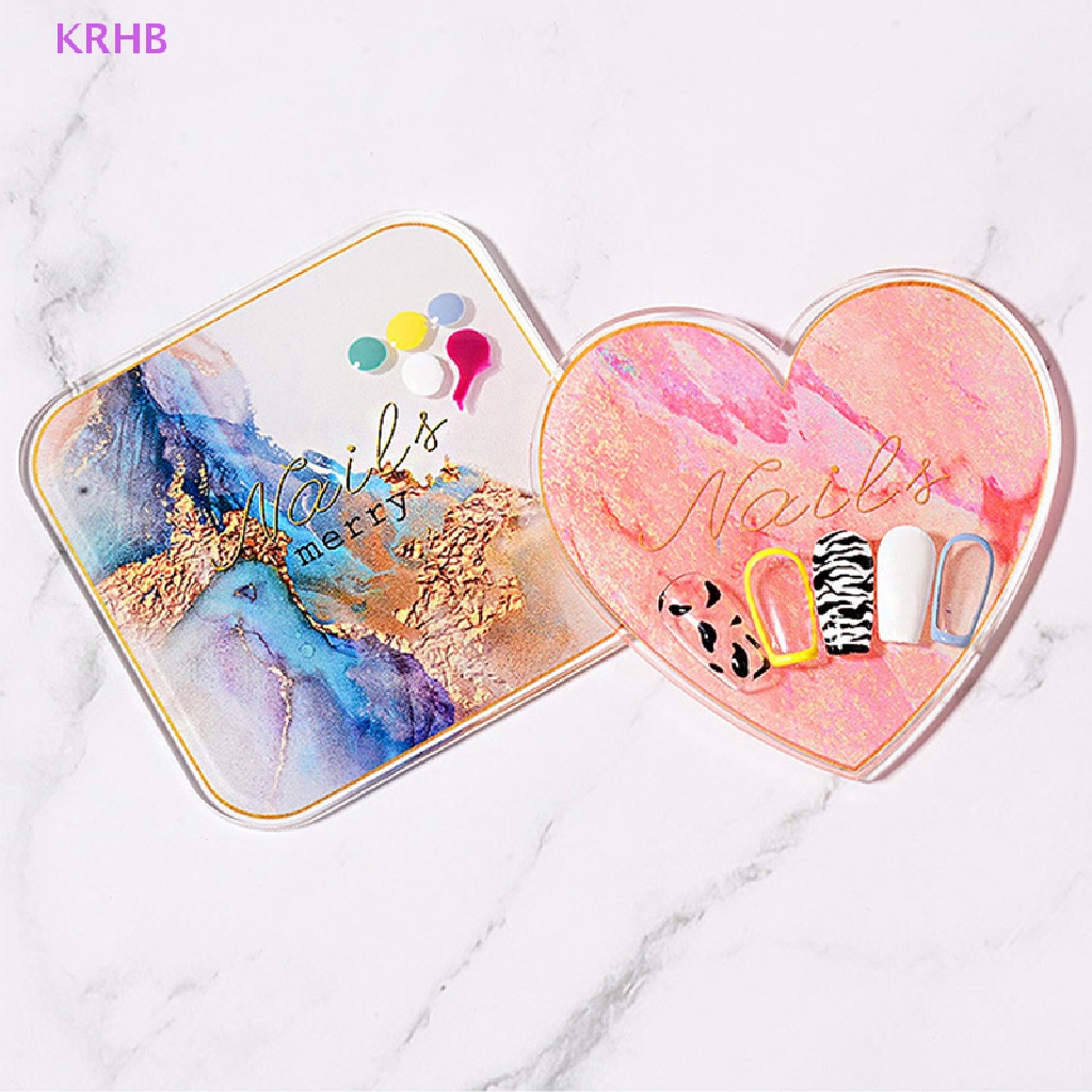 Khay Đá Acrylic Trưng Bày Màu Sơn Móng Tay Nghệ Thuật Mới