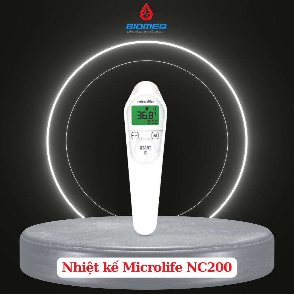 Nhiệt kế điện tử hồng ngoại Microlife NC200 đo trán, đo đa năng tự động chính xác trong 1s