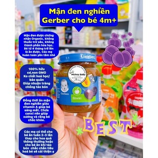 Mận đen nghiền Gerber Nga cho bé 4m+
