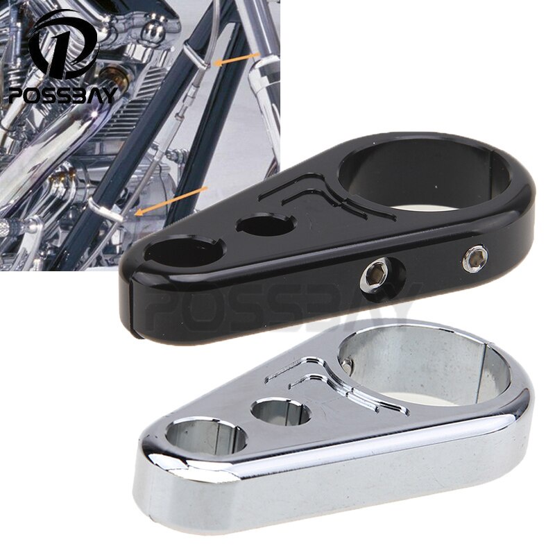 Kẹp Phanh Ly Hợp 1 "Bằng Nhôm Màu Đen Cho Harley-Davidson Honda Suzuki