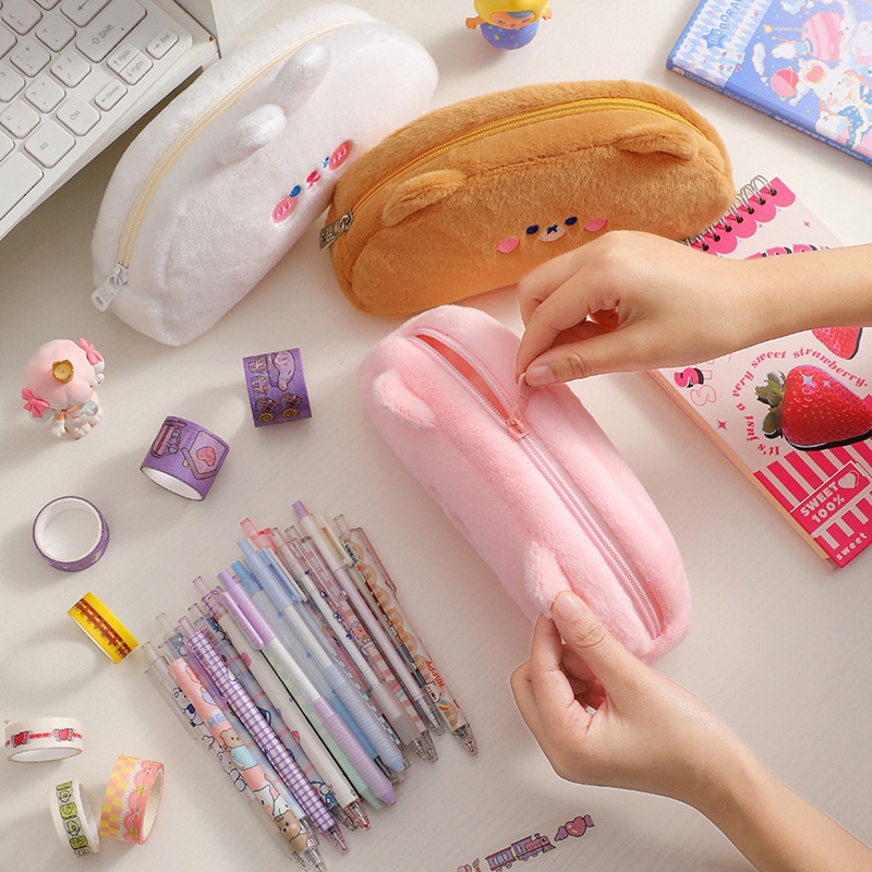Túi Đựng Bút Hình Heo Hồng Dễ Thương Cho Học Sinh