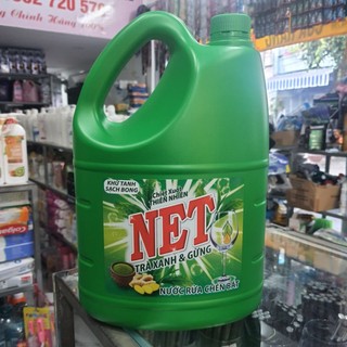Nước rửa chén trà xanh và gừng can 4kg