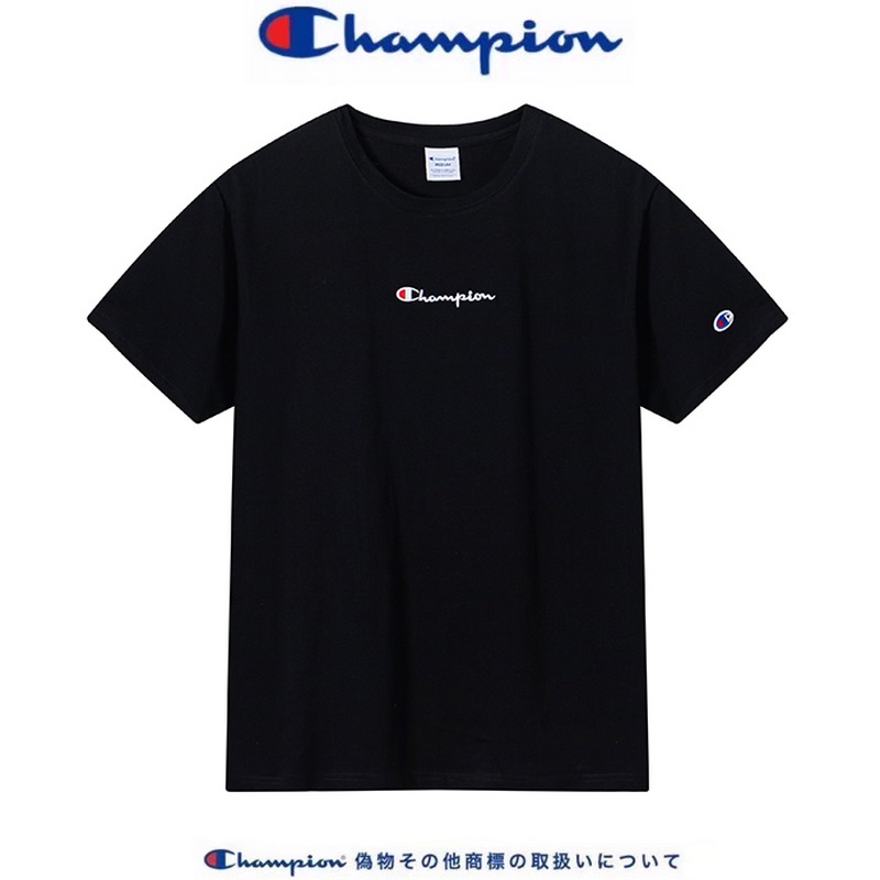 Áo Thun Tay Ngắn Dáng Rộng In Logo Champion Thời Trang Cho Cặp Đôi Lưng