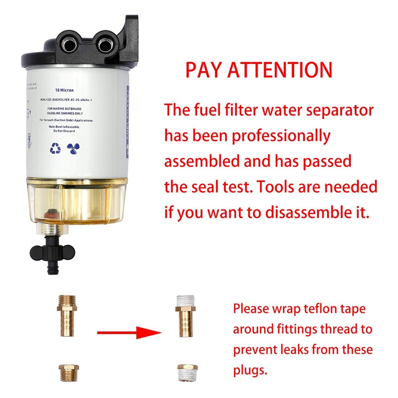 Bộ Lọc Nhiên Liệu Tách Nước s3213 Cho Mô Tô mercury 35-60494 - 1 yamaha b32013 18-7932