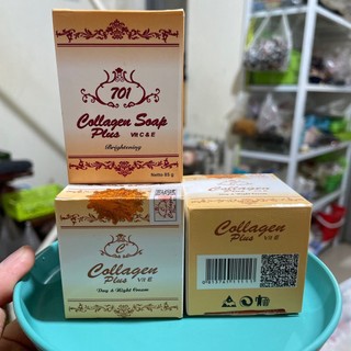 Tem đỏ mẫu mới _Kem collagen 701 plus vit E