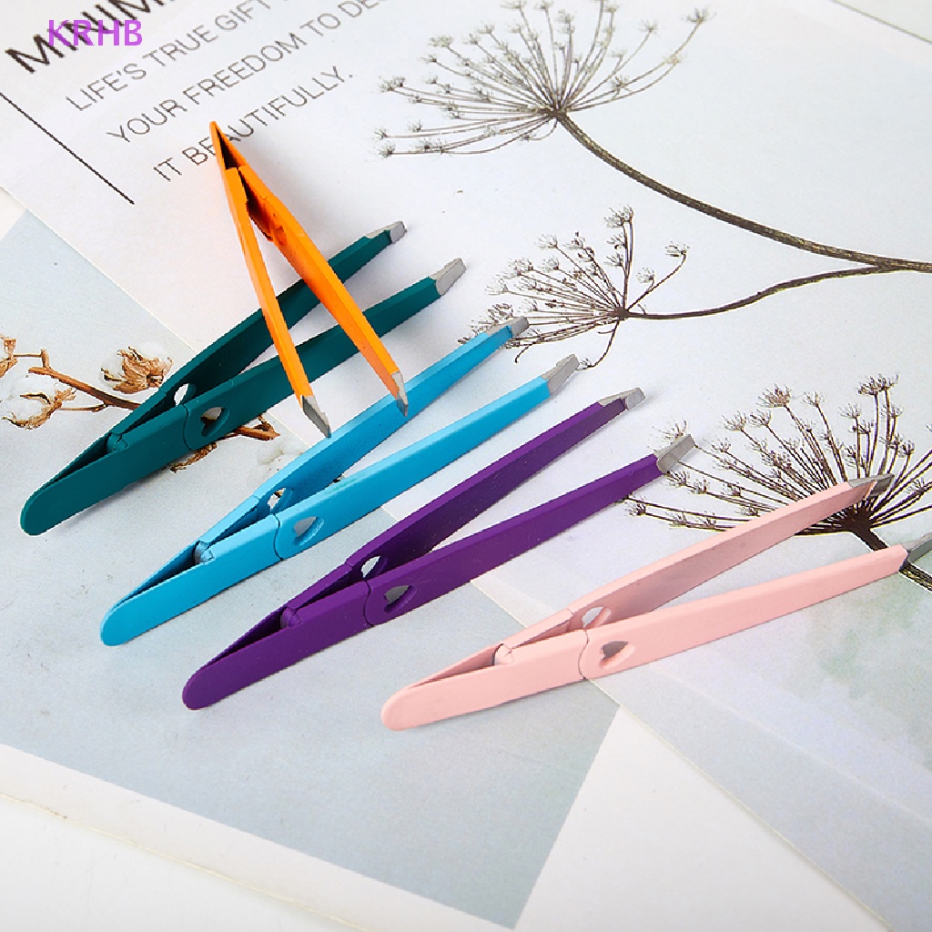 Nhíp Nhổ Lông Mày Chuyên Nghiệp Bằng Thép Không Gỉ Mới