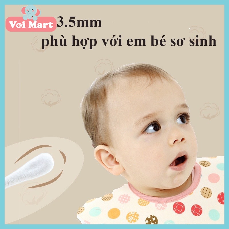 Tăm Bông Trẻ Em MISUTA  Siêu Tiện Lợi