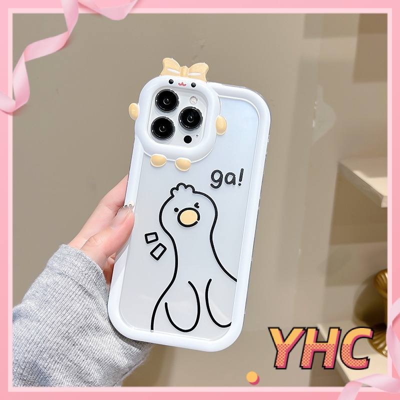Ốp lưng phone Vịt con hoạt hình màu trắng tinh khiết Iphone 6 / 6S / 6splus / se / 7 / 7plus / 8 / 8plus / X / xs / xsmax / 11 / 12 / 13 / 14 / Plus / Pro / Pro Max-6006