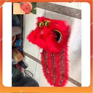 Đầu lân sư tử loại đẹp có đuôi kim sa,có đèn nhấp nháy - Kho sỉ