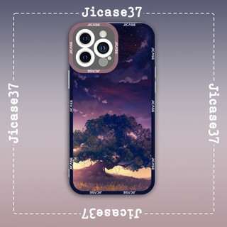 Ốp lưng iphone và samsung xiaomi oppo cạnh vuông Jicase Cây Cối Tree Art Anime Manga Style 